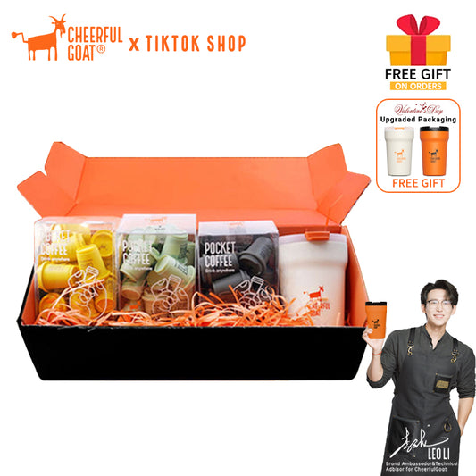 Cheerful Goat Coffee Powder Instant Coffee Freeze Dried Coffee Gift Set