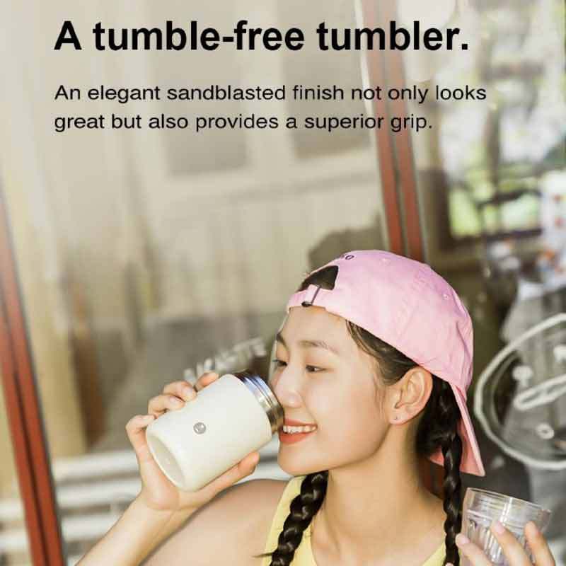 TIMEMORE Portable Coffee Maker Pour-Over Coffee Dripper, Travel Coffee Cup, Manual Brewer for Home and Outdoors - Ceramic-Coated Stainless Steel Tumbler 10.08 oz Capacity