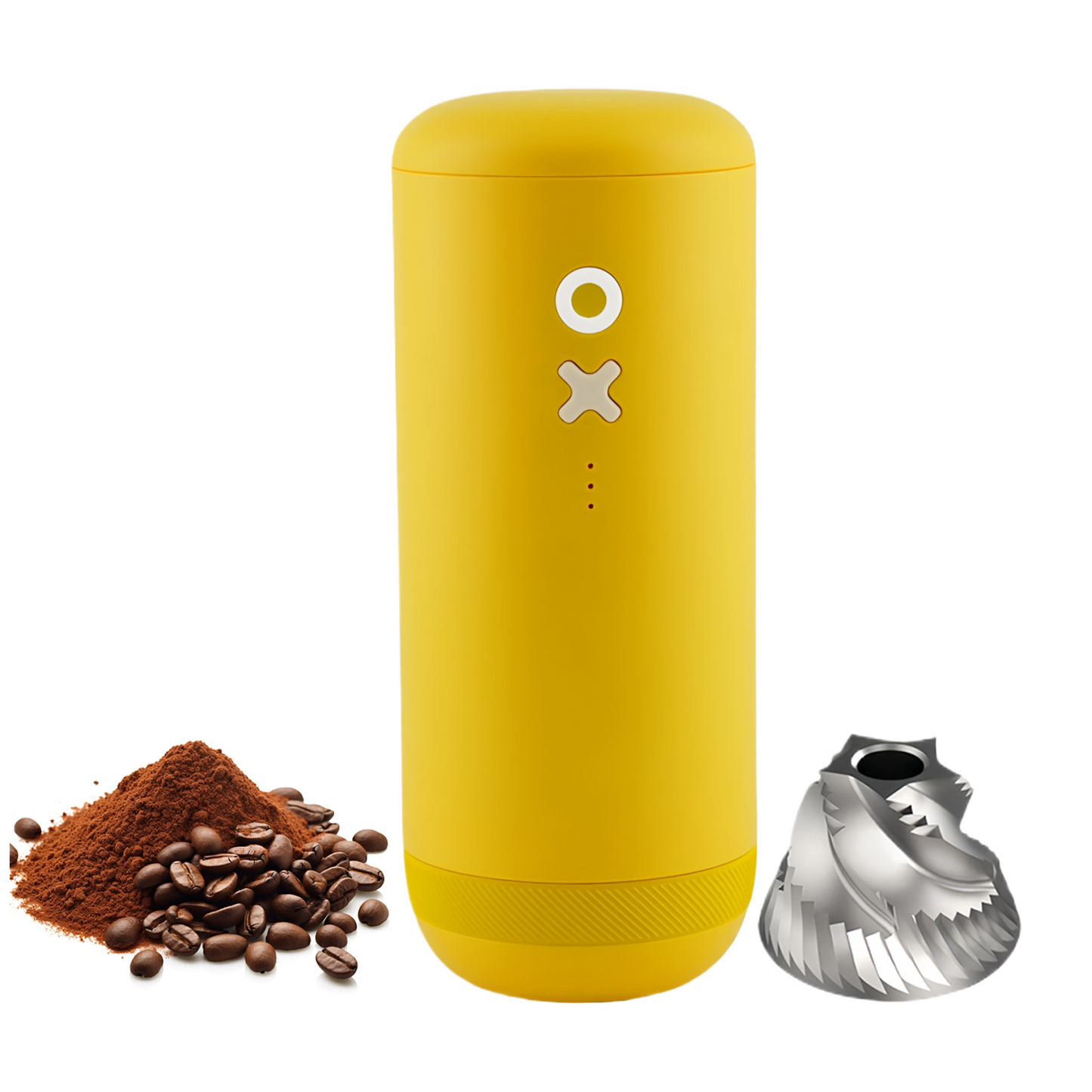 Nuttii Burr Coffee Grinder – Electric, Portable, Small, Quiet Adjustable Conical Burr Coffee Bean Mill, 20 Grind Settings for Espresso, Pour-Over, French Press Moka, A TIMEMORE Brand (Matte Black)