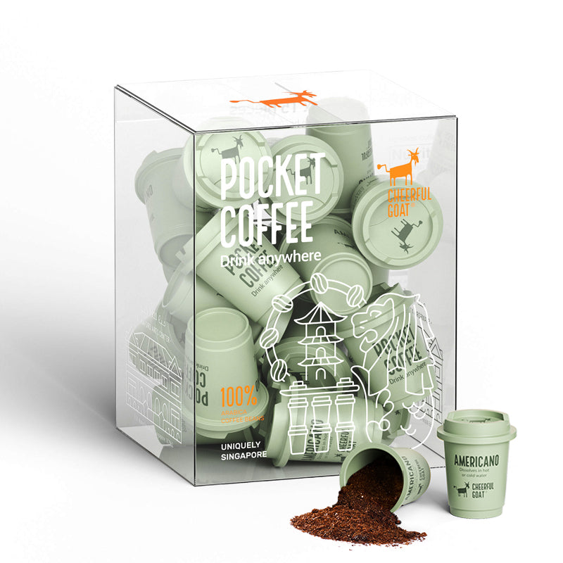 CheerfulGoat Instant Cold Brew Coffee – 100% Pure Arabica, Freeze-Dried for Ultimate Freshness, No Sugar, No Additives, Low Acid, Smooth & Rich, Healthy for Iced & Hot Coffee, Home Outdoor,15 Servings