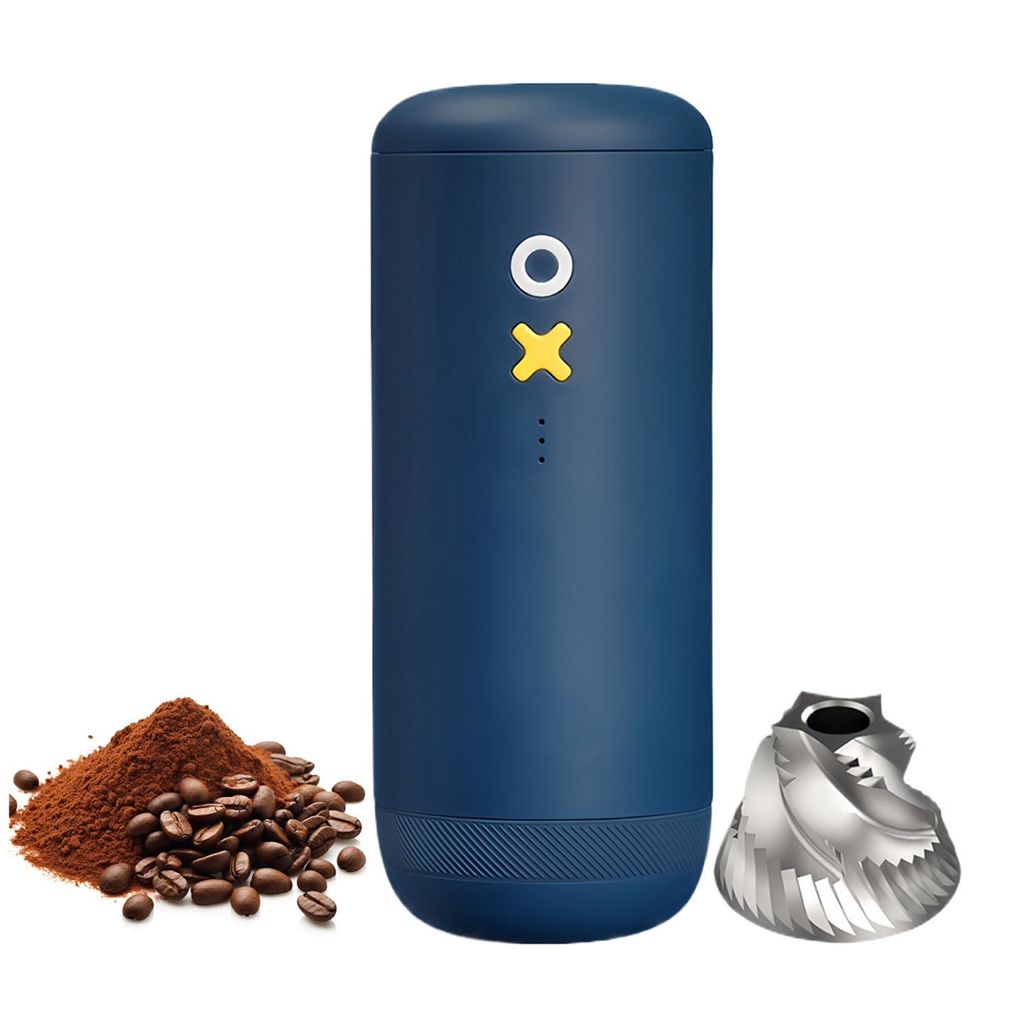 Nuttii Burr Coffee Grinder – Electric, Portable, Small, Quiet Adjustable Conical Burr Coffee Bean Mill, 20 Grind Settings for Espresso, Pour-Over, French Press Moka, A TIMEMORE Brand (Matte Black)