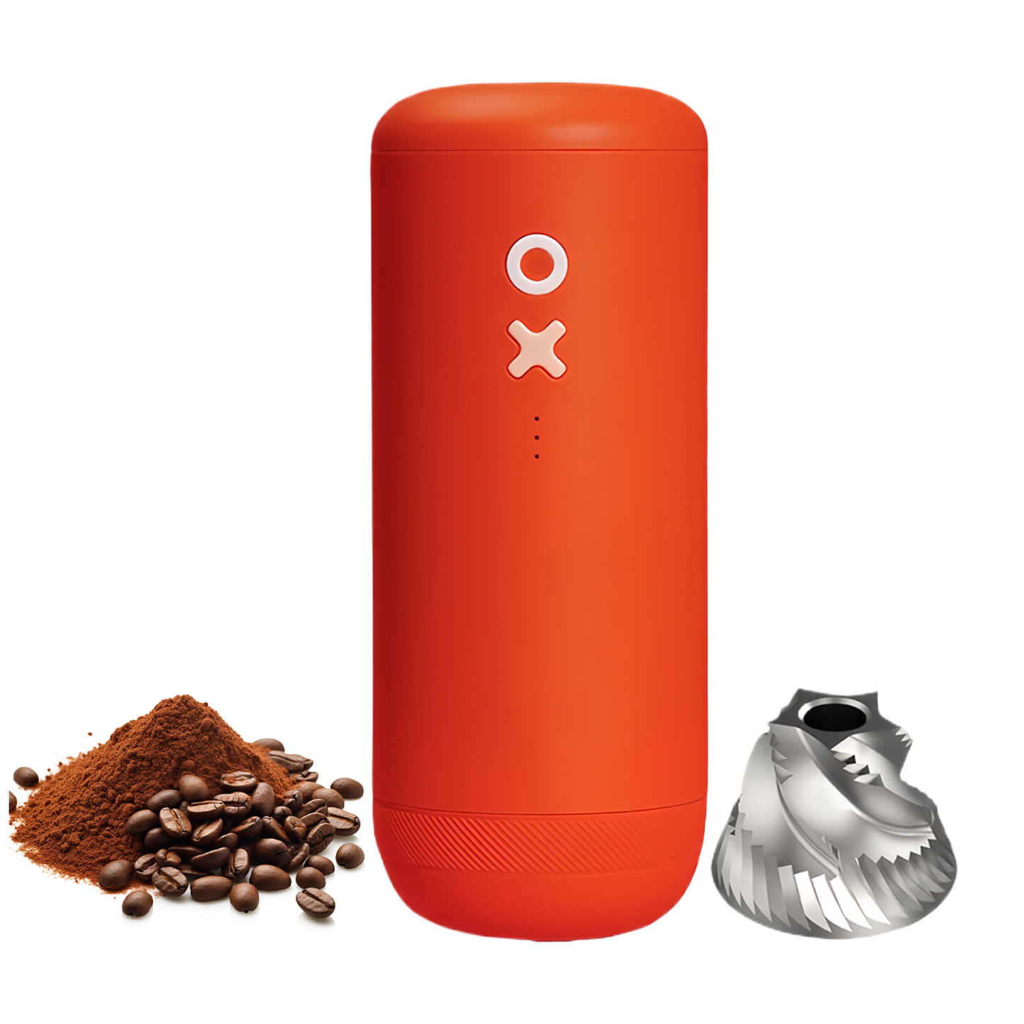 Nuttii Burr Coffee Grinder – Electric, Portable, Small, Quiet Adjustable Conical Burr Coffee Bean Mill, 20 Grind Settings for Espresso, Pour-Over, French Press Moka, A TIMEMORE Brand (Matte Black)