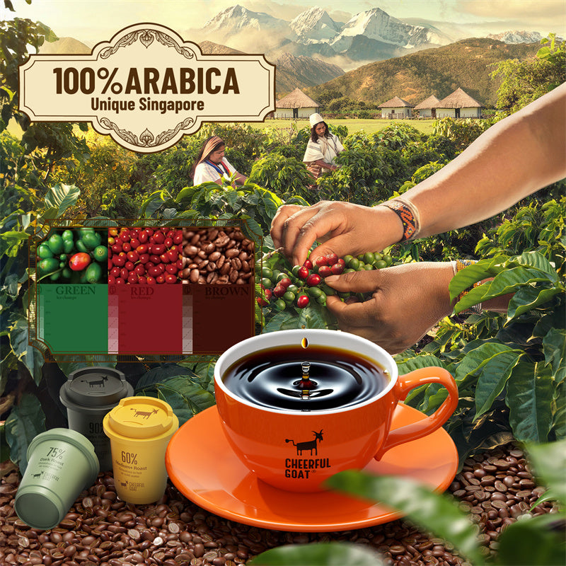 【Cheerful Goat】 Specialty Coffee Pocket Coffee Cold Brew Instant Coffee 100% Arabica 30pcs