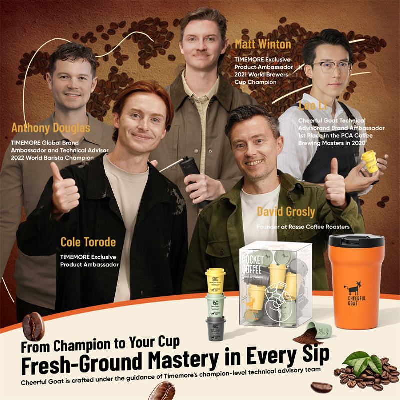 【Cheerful Goat】 POCKET COFFEE FAMILY VALUE PACK Coffee Powder 66pcs