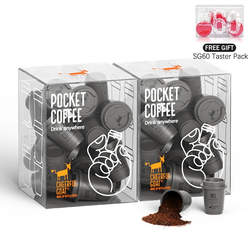 【Cheerful Goat】 Specialty Coffee Pocket Coffee Cold Brew Instant Coffee 100% Arabica 30pcs