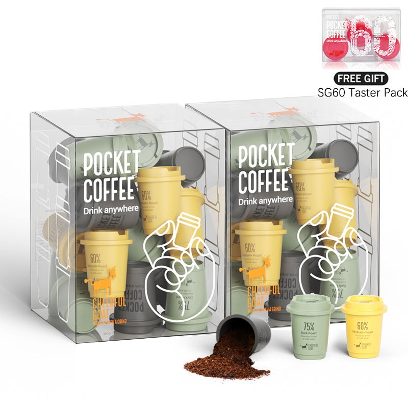 【Cheerful Goat】 Specialty Coffee Pocket Coffee Cold Brew Instant Coffee 100% Arabica 30pcs