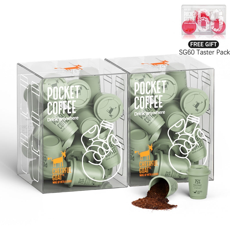 【Cheerful Goat】 Specialty Coffee Pocket Coffee Cold Brew Instant Coffee 100% Arabica 30pcs